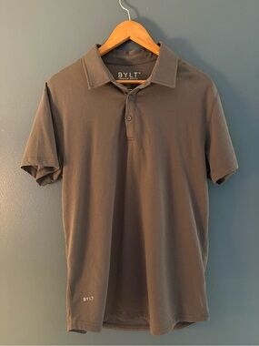 Bylt Men's Gray Polo Shirt Size Medium